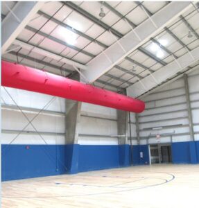 image of Fabric Duct in Gymnasium